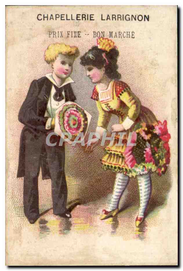 Chromo chapellerie Larrignon 