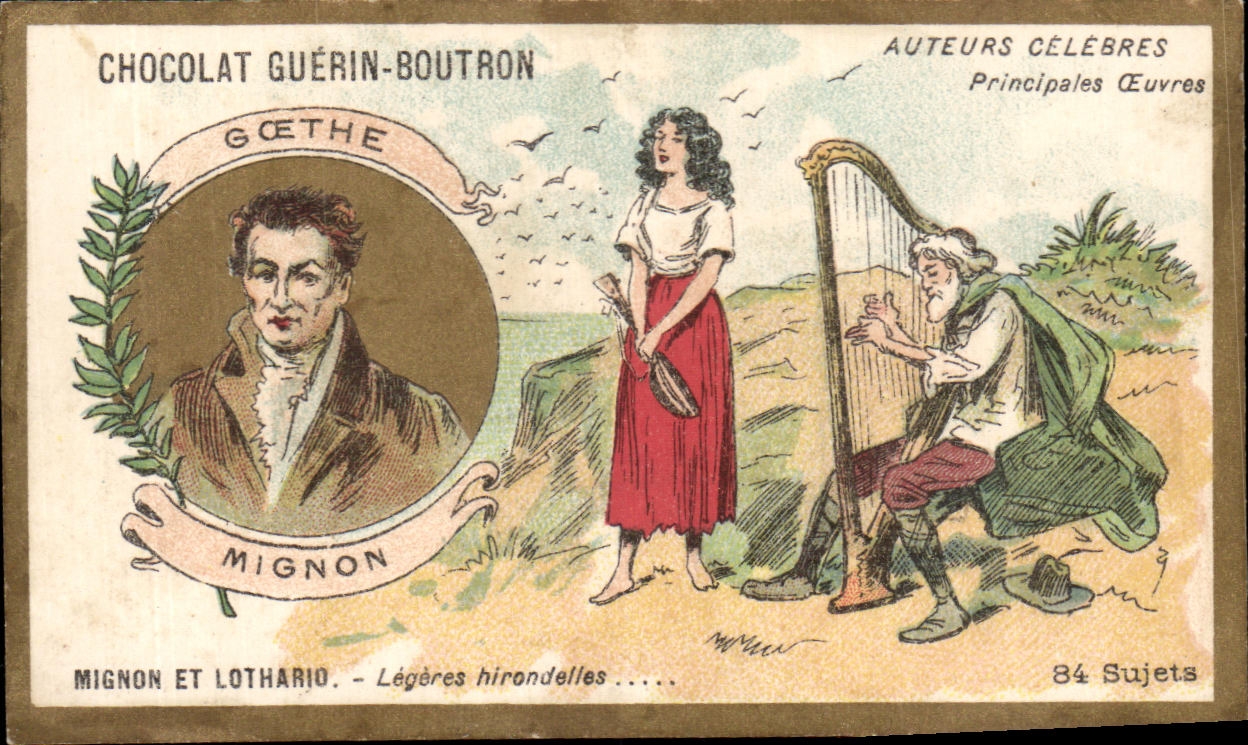 Chromo Guerin Boutron Rue du Maroc Goethe Mignon et Lothario