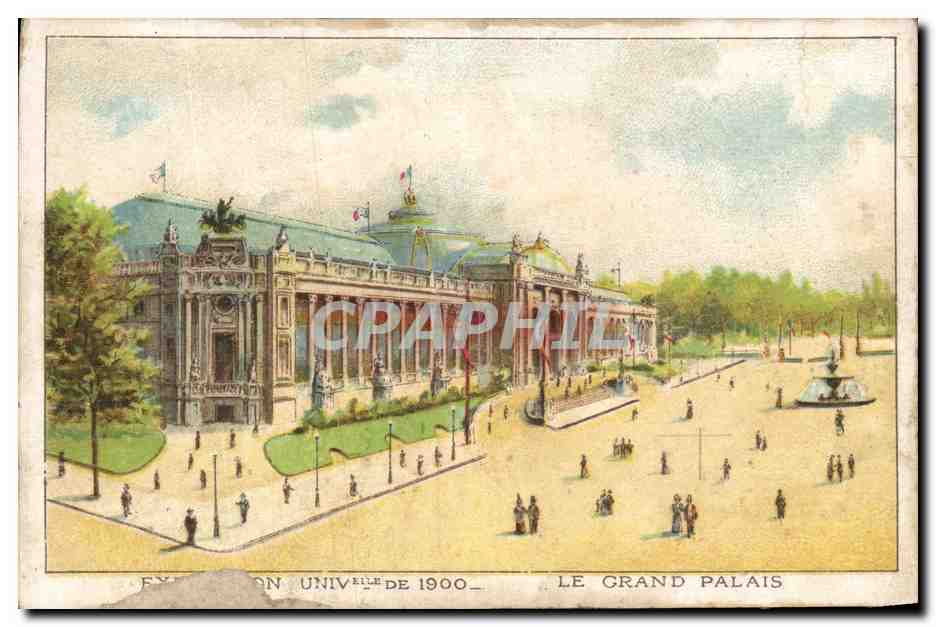 Chromo Exposition universelle de 1900 Joanin et Ponvert Rue du Palais La Rochelle 