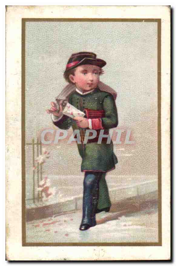 Enfant en uniforme — marchand de chicorée — Usine Centrale de Chicorée Candelier