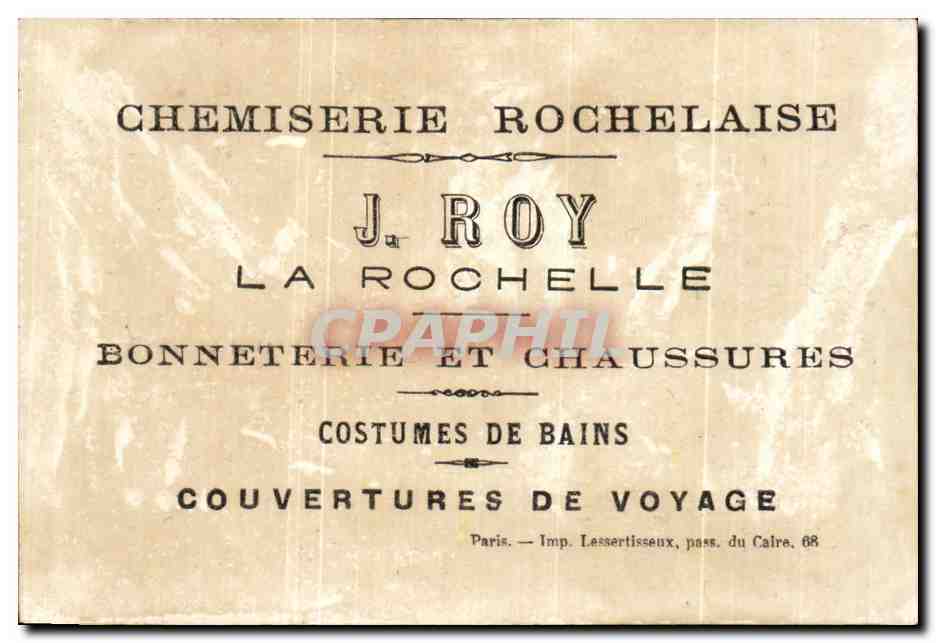 Chromo J Roy la Rochelle chemiserie — Rückseite