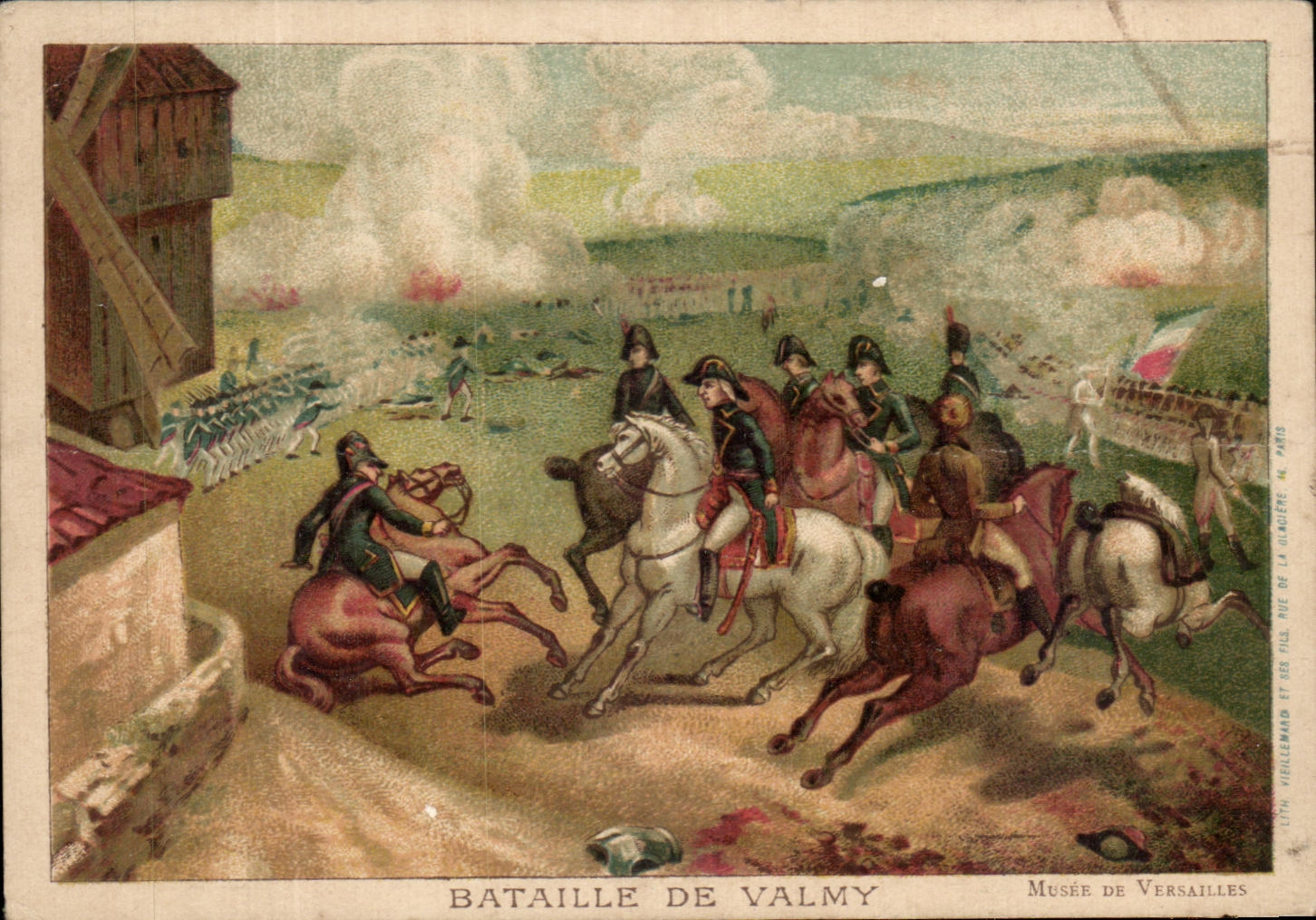 Bataille de Valmy — Musée de Versailles — Lith. Vieillemand et ses fils, rue de la Glacière, 46, Paris