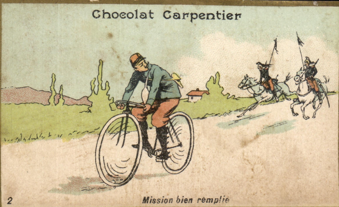 Soldat à vélo — Chocolat Carpentier — série n°2