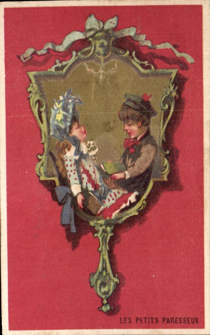Les Petits Paresseux — série de cartes postales illustrées — éditeur non visible