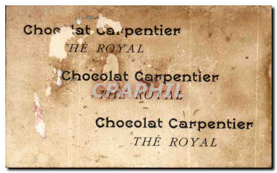 Chromo Chocolat Carpentier Mission bien remplie Militaria Velo Cycle  — Rückseite