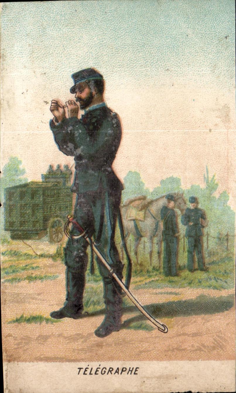 Chromo Telegraphie Militaria 