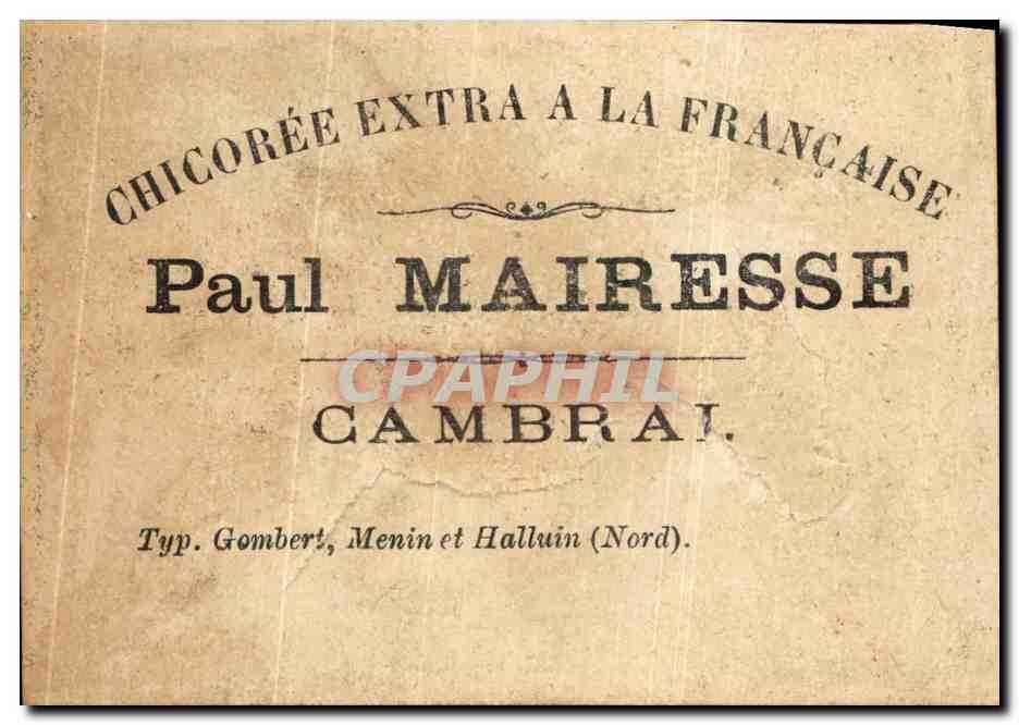 Chromo Paul Mairesse Cambrai Dresseur de chiens Caniches — Rückseite