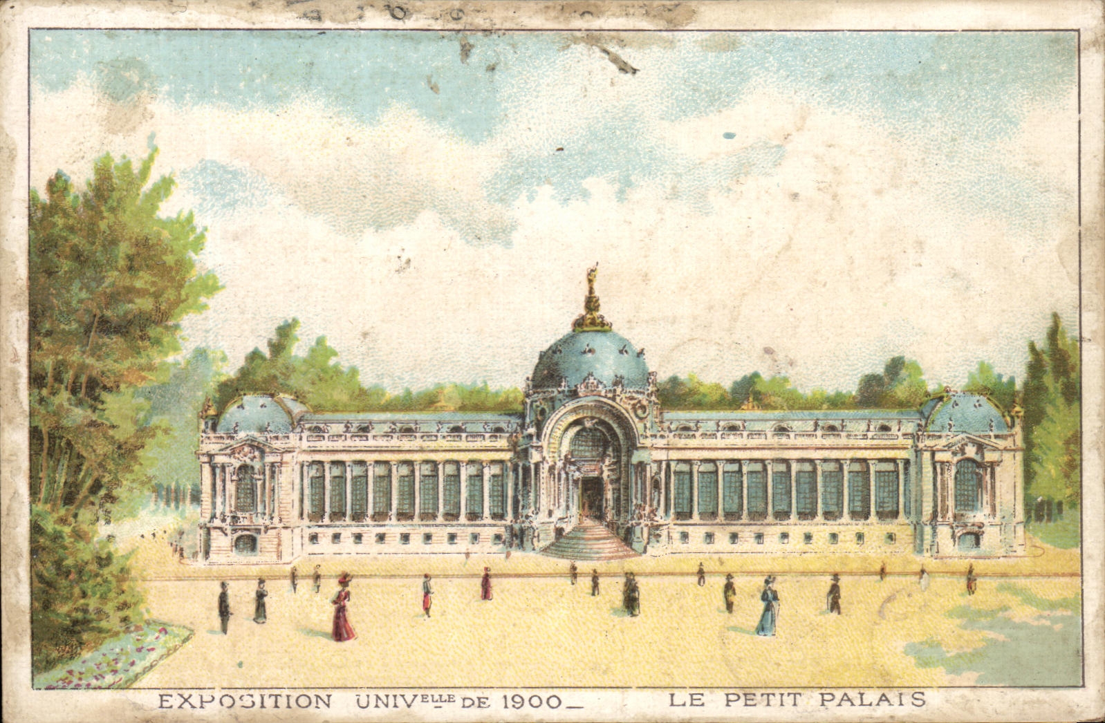 Chromo Joanin et Ponvert Rue du Palais La Rochelle Maison du Petit Saint Thomas Exposition universelle 1900