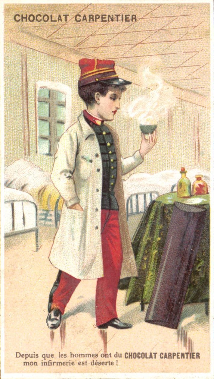 Chromo Chocolat Carpentier Docteur Militaria 