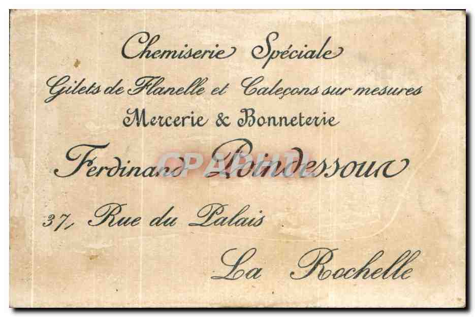 Chromo Mercerie le tonneau Poindessoun La Rochelle — Rückseite
