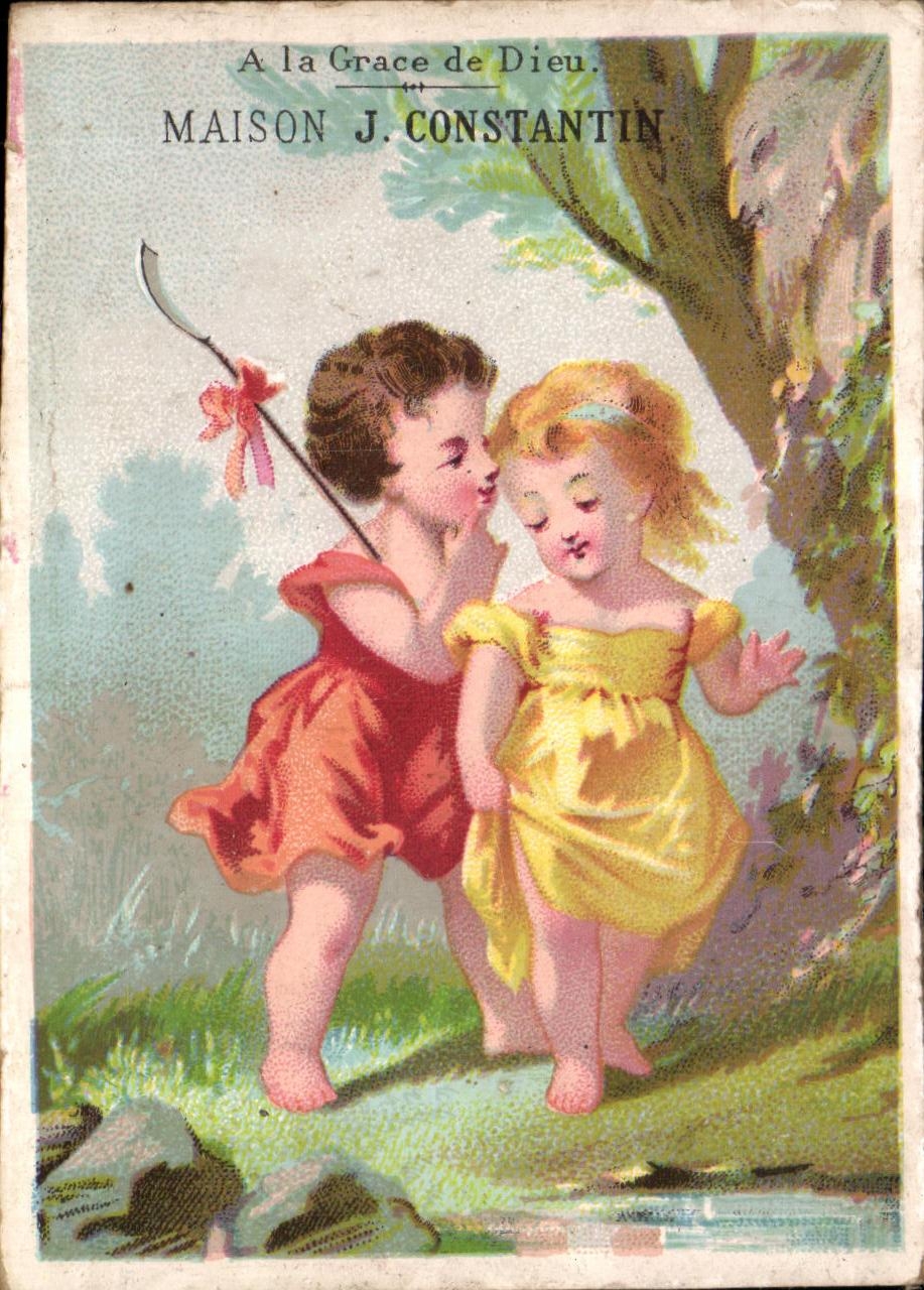 Kinder spielen neben einem Baum — MAISON J. CONSTANTIN