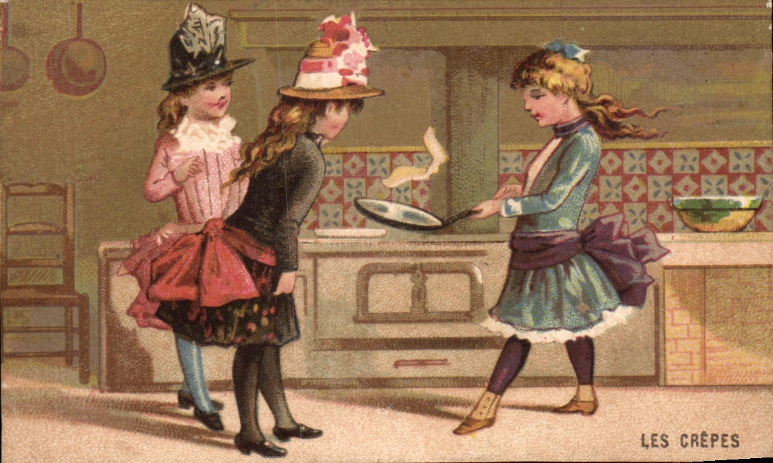 Chromo Enfants Les crepes