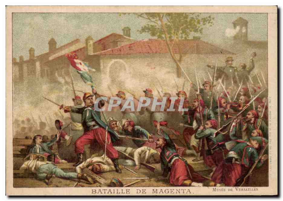 Chromo Bataille de Magenta 4 juin1859 Militaria 