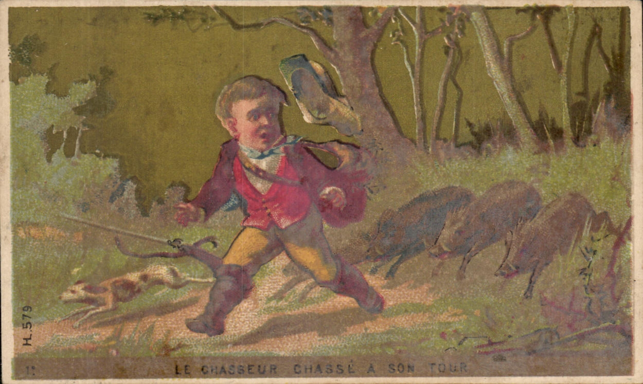 Le chasseur chassé à son tour — H.579 — Maison du Petit Saint-Thomas, La Rochelle