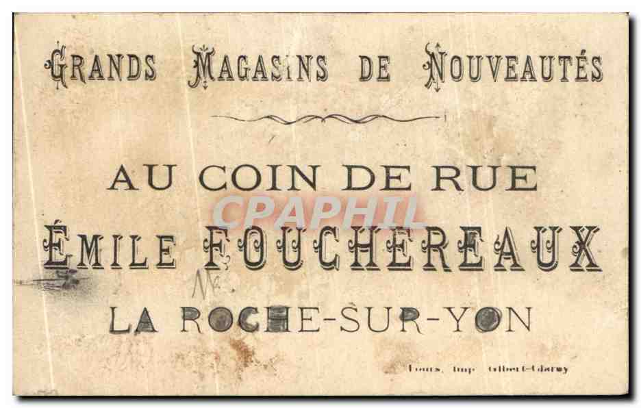 Chromo Emile Fouchereaux La Roche sur Yon Agriculture  — Rückseite