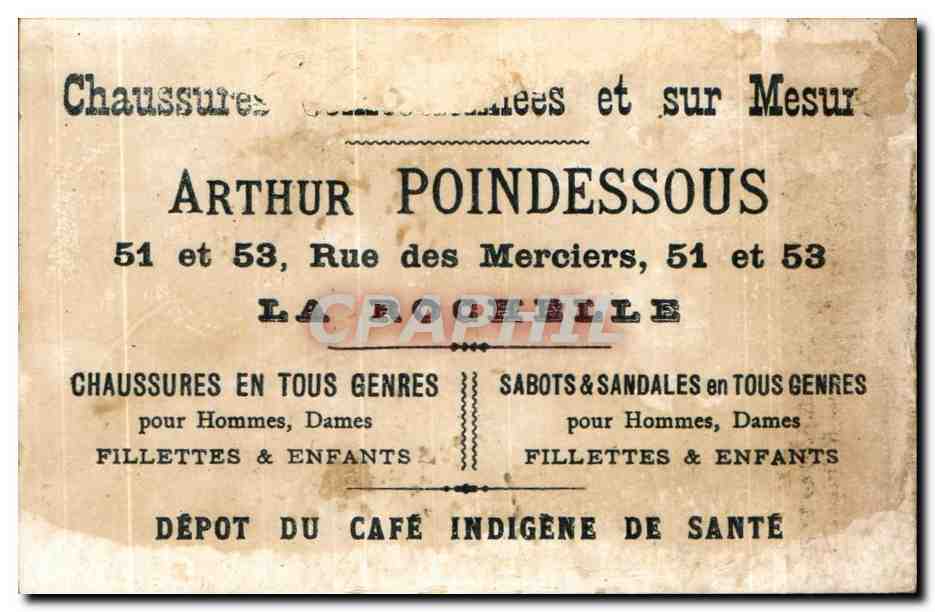 Chromo Poindessous La Rochelle  — Verso