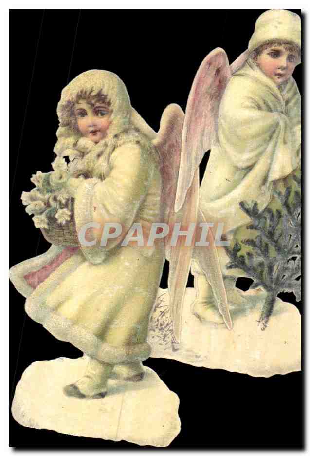 Chromo Enfants arbre de Noel