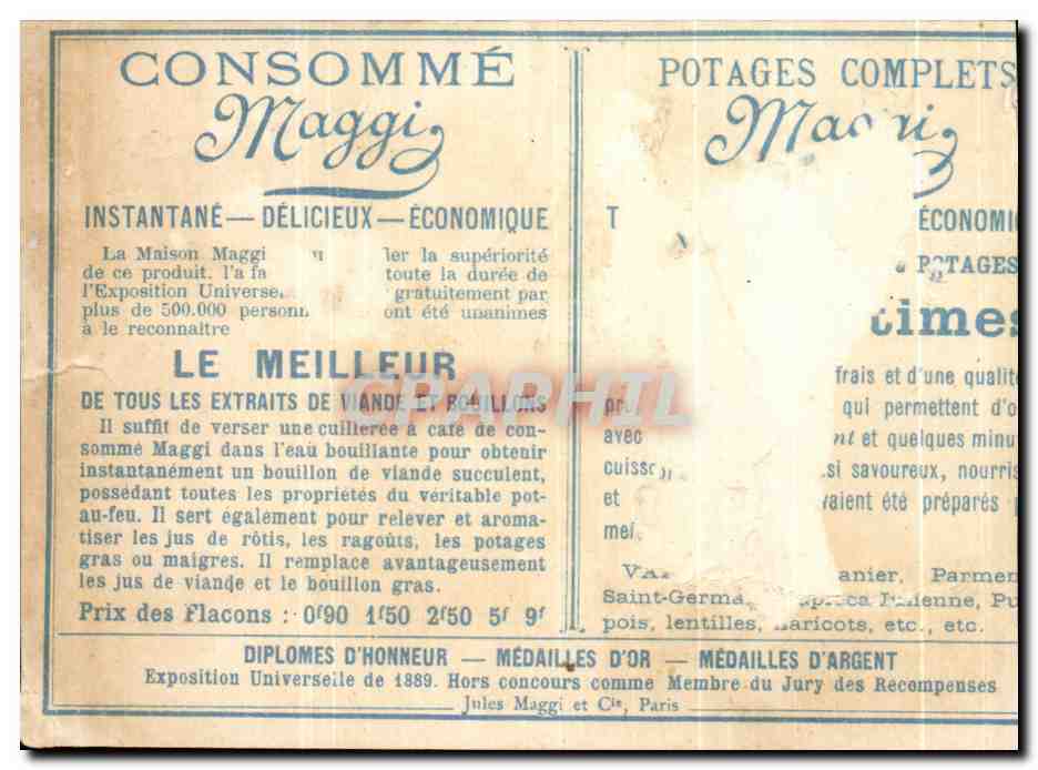 Chromo Maggi  — Verso