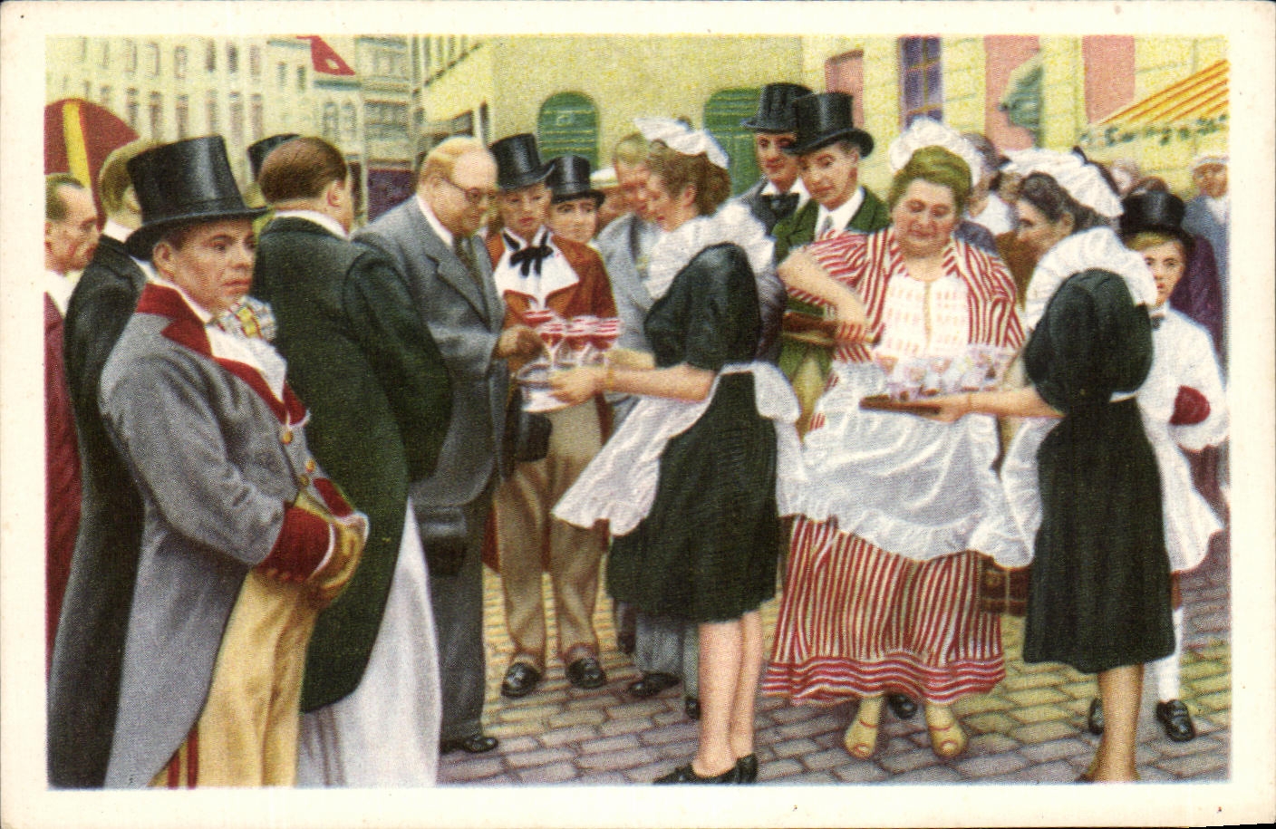 Image Cote d'or Folklor Belge Menin Le bourgmestre inaugure la grande braderie
