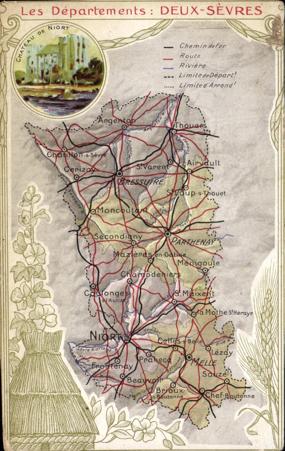 Image Deux Sevres Carte Niort 