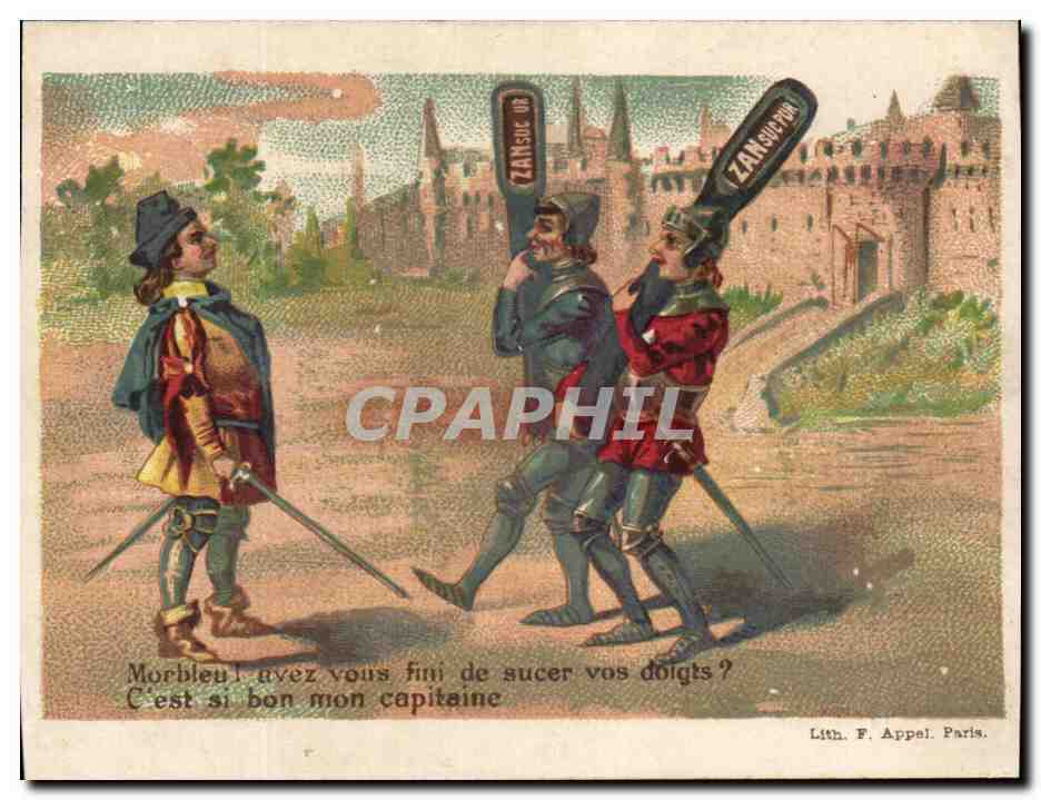 Chromo Aubrespy Uzes Gard Zan Reglisse Escrime 