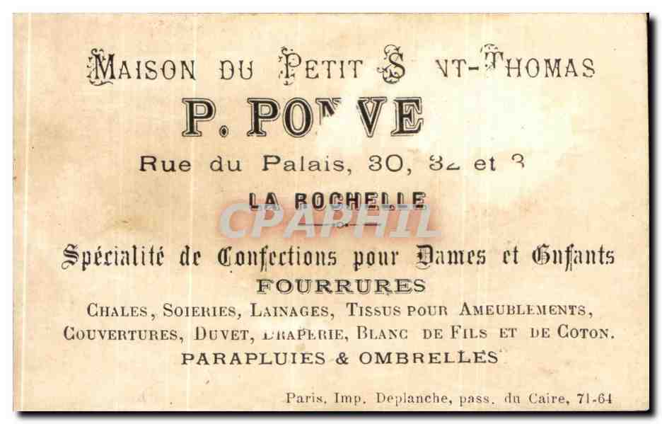 Enfant berbère armé — illustration — Maison du Petit & Thomas, La Rochelle — Rückseite