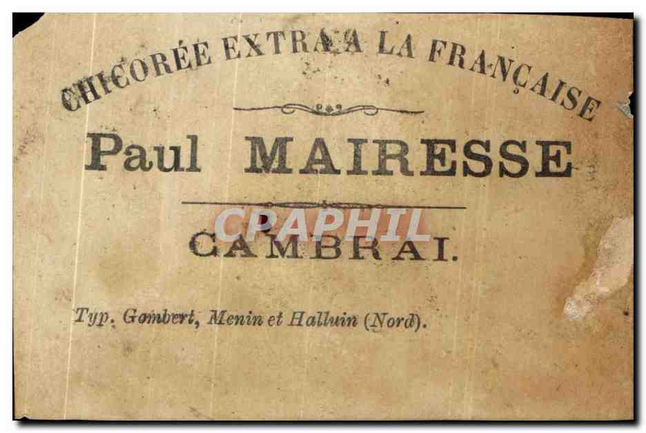 Chromo Paul Mairesse Cambrai  — Rückseite