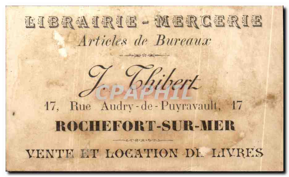 Chromo Thibert Rochefort sur mer Rever de chevres Excursions Alpinisme  — Rückseite