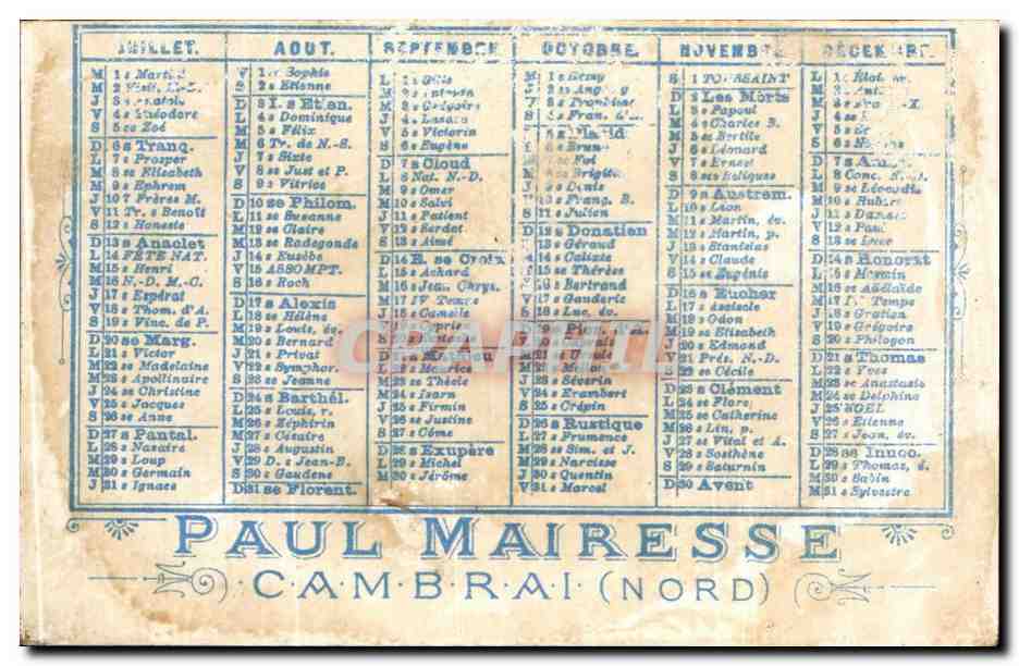 Fille en robe rose et chapeau à fleurs — Paul Maireresse, Cambrai (Nord) — Rückseite