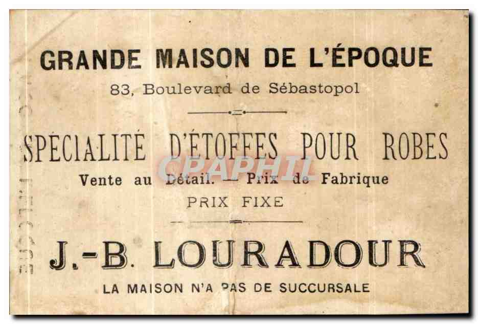 Chromo Louradour La chasse aux papillons — Rückseite