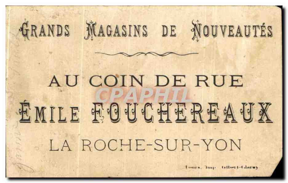 Chromo Fouchereaux La Roche sur Yon La pisciculture Poissons  — Rückseite