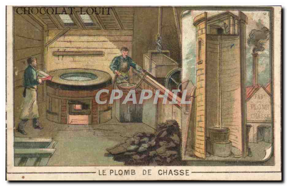 Chocolat-Louit — Fabrication du plomb de chasse — Établissement spécial des Chocolats-Louit, Bordeaux