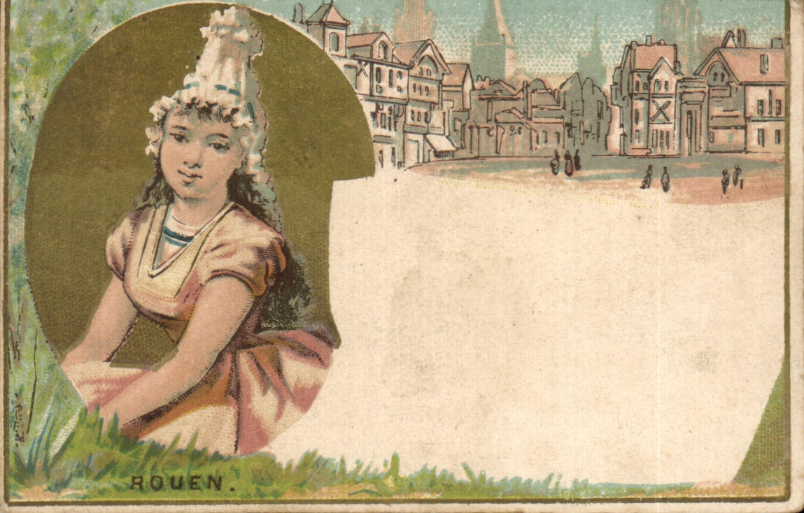 Chromo Chicoree Haquet Rue d'Arras Rouen