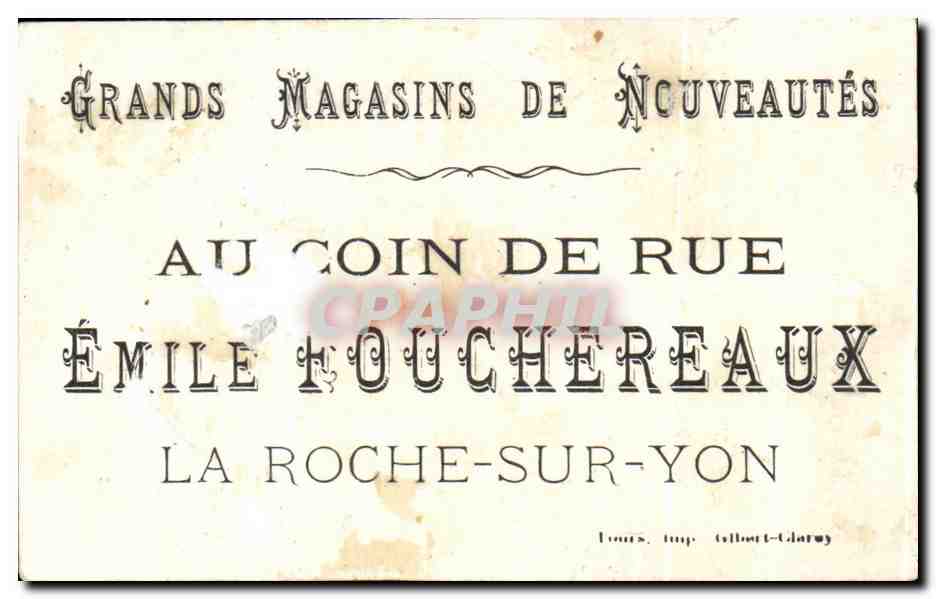 Chromo Emile Fouchereaux La Roche sur Yon Horticulture  — Rückseite