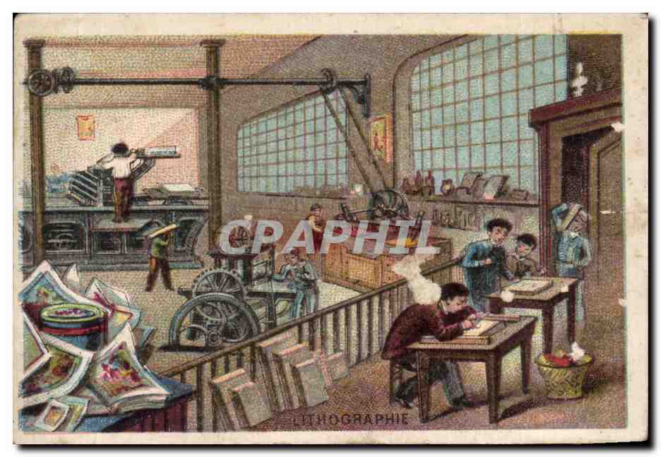 Chromo Chicoree Paul Mairesse Cambrai Lithographie 