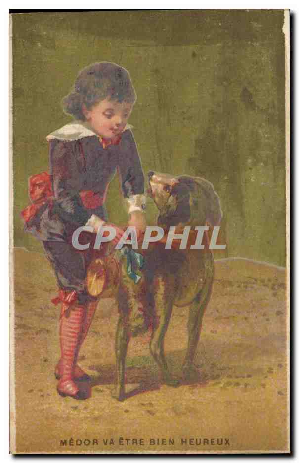 Chromo Candeliez Sainte olle Lez Cambrai Medor Chien 