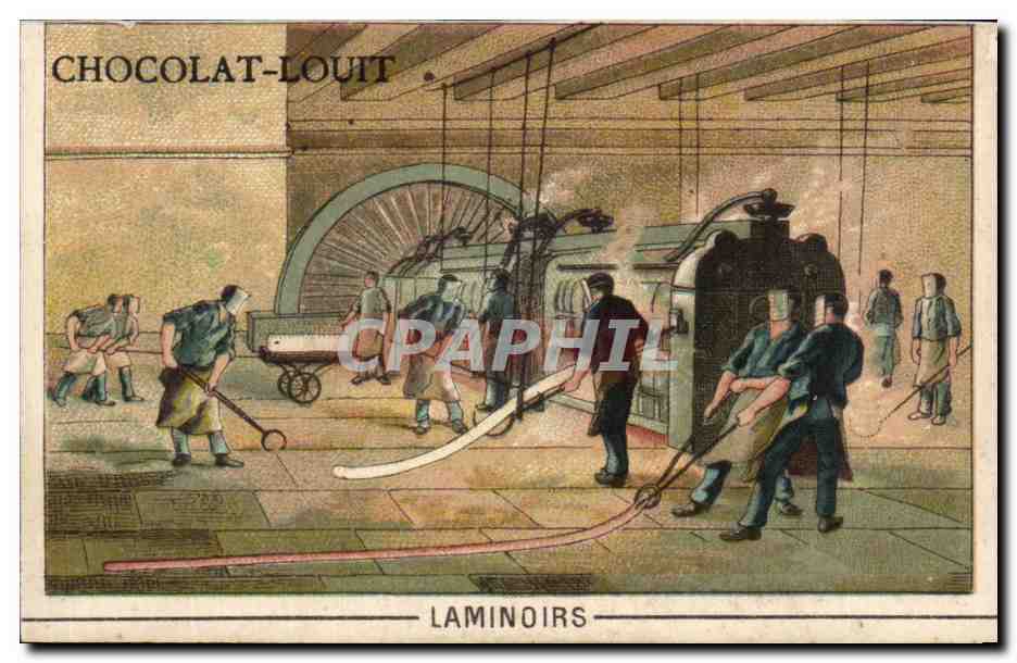 Chocolat-Louit — Laminoirs — Établissement spécial des Chocolats Louit, Bordeaux
