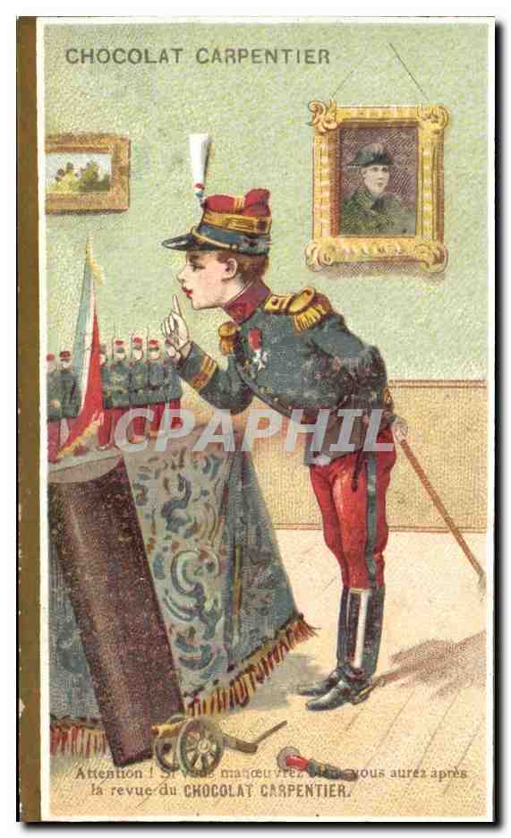 Chromo Chocolat Carpentier Militaria Soldats de plomb