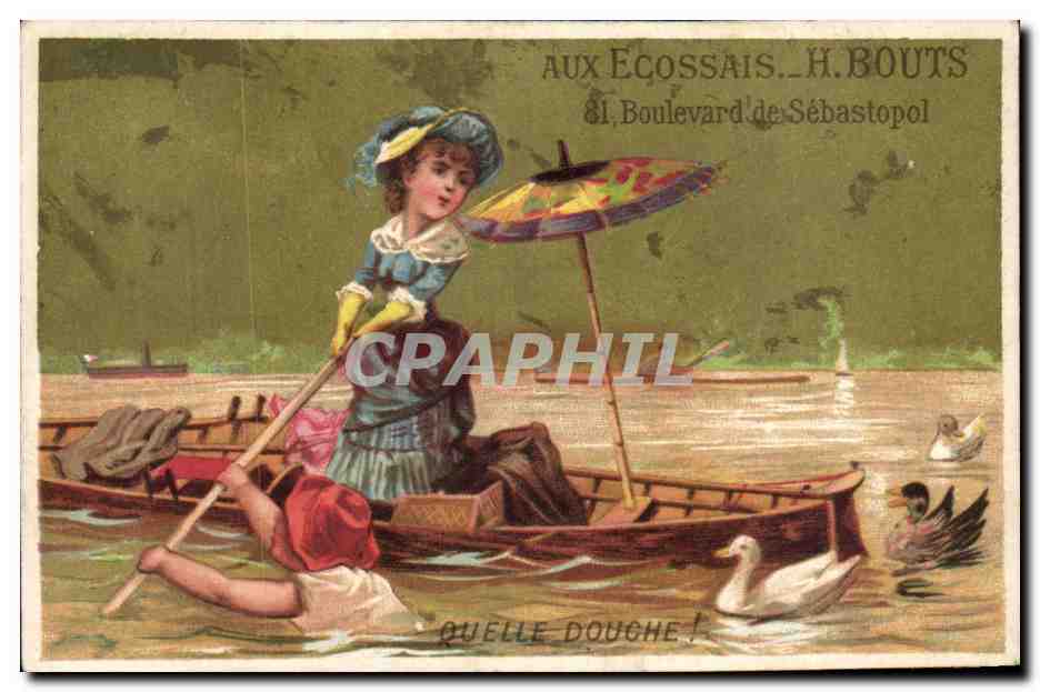 Chromo Aux Ecossais Bouts Boulevard de Sebastopol paris Quelle douche Canards Enfants
