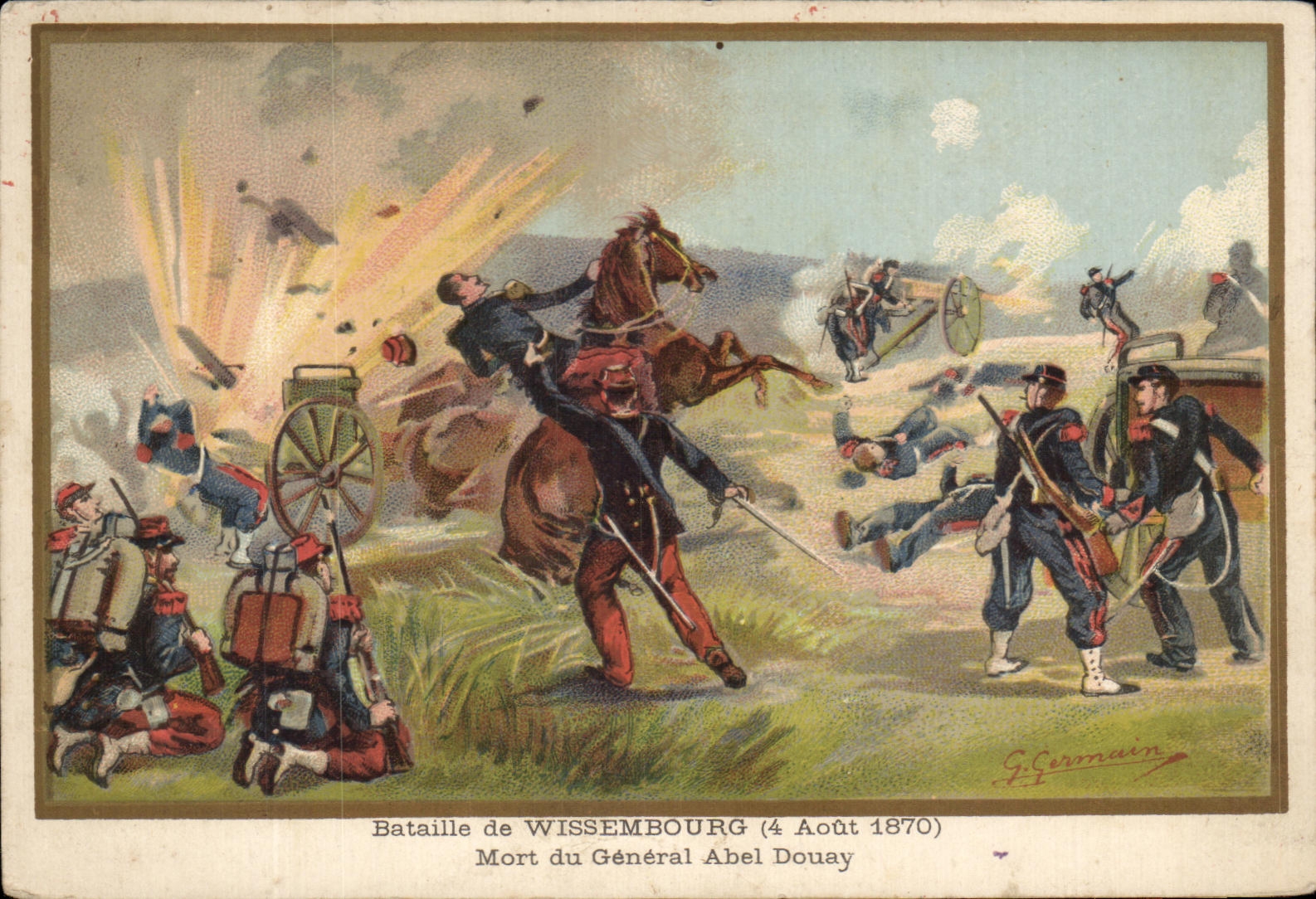 Bataille de Wissembourg — Mort du Général Abel Douay — G. Germain