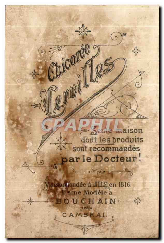 Chromo Chicoree Lervilles Cambrai — Rückseite