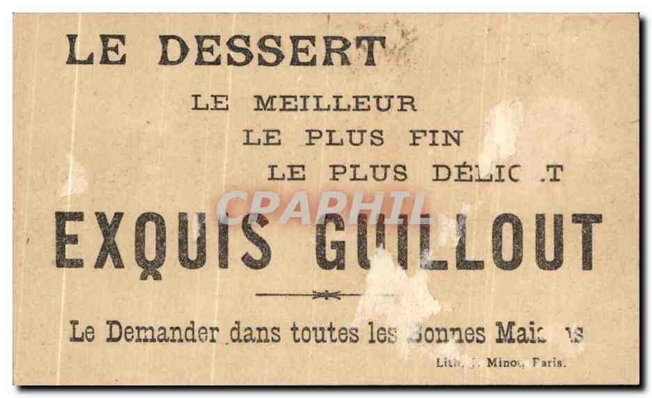 Chromo Exquis Guillout Rue Rambuteau Paris Grand theatre des surprises  — Rückseite