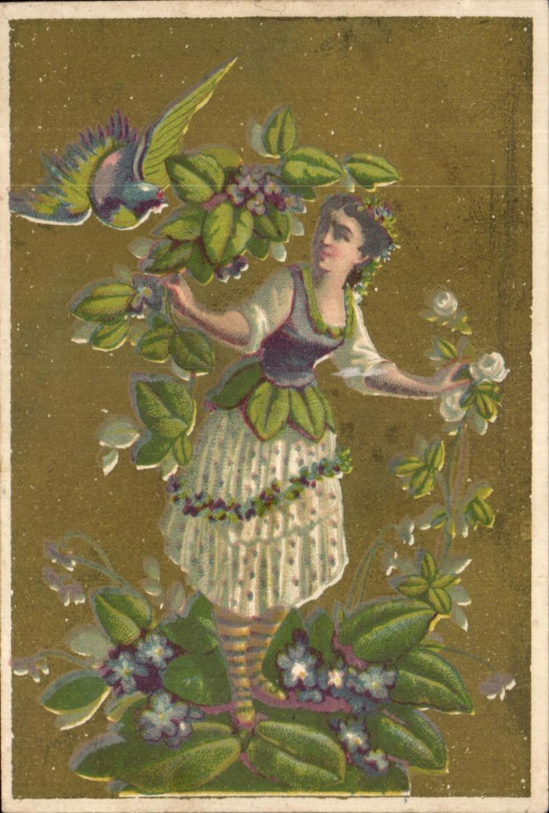 Chromo Femme Oiseau