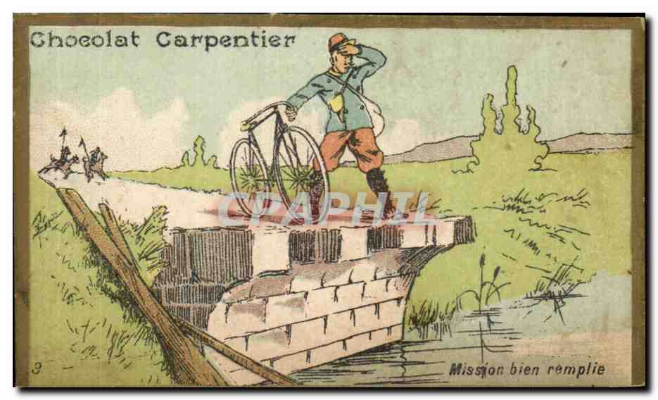 Soldat sur un pont — Chocolat Carpentier — n°9