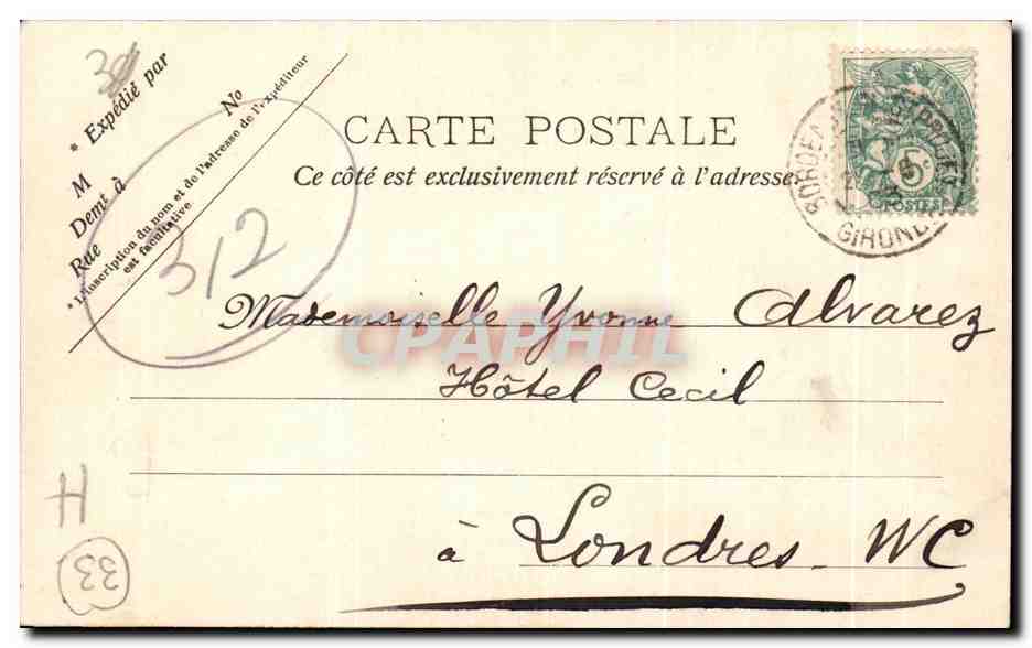 CPA Bordeaux Vue panoramique — Verso