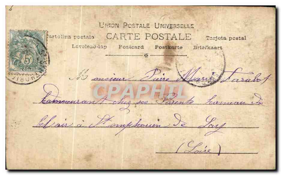 Femme en chapeau fleuri — Reuchlanger Paris — n° 867/10 — Verso