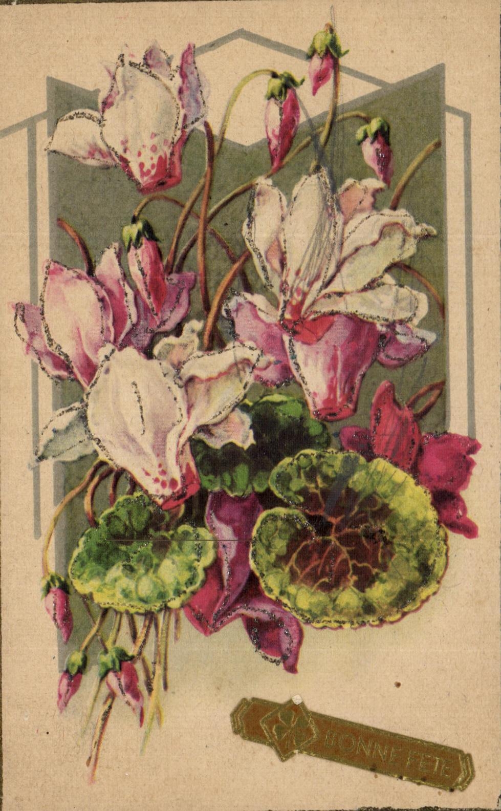 CPA Fantaisie Fleurs 