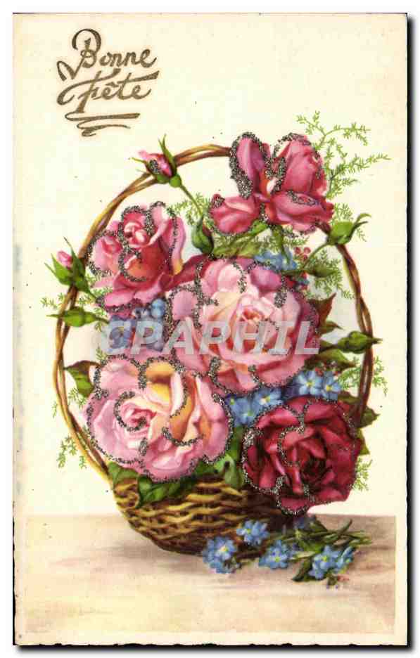 CPA Fantaisie Fleurs
