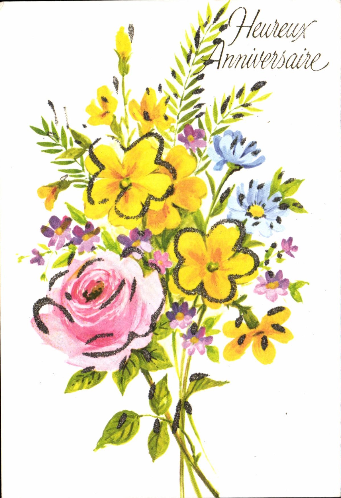 CPA Fantaisie Fleurs
