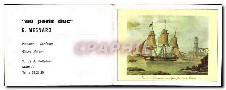 Calendrier 1973 Bateau Navire americain